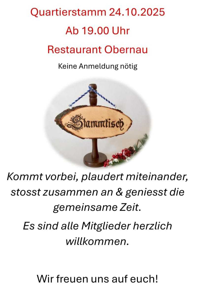 2025 Quartierstamm Oktober